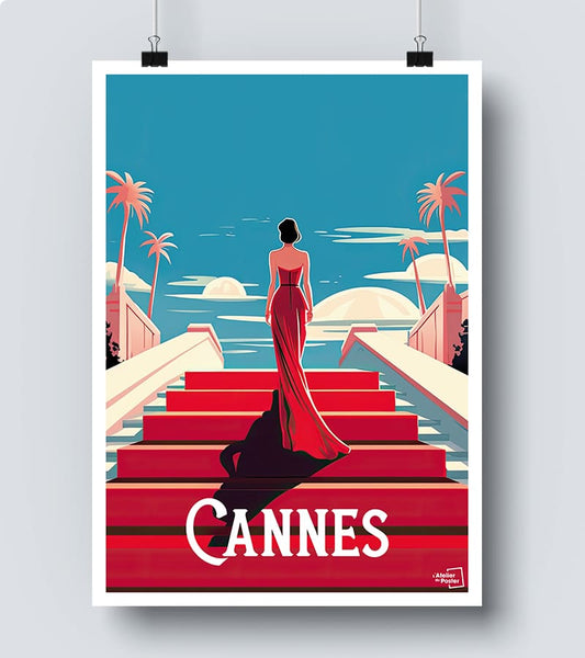 Poster Cannes festival tapis rouge