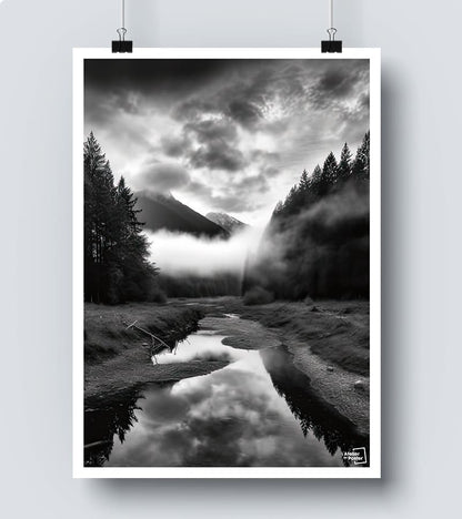 Affiche Nature Noir et Blanc