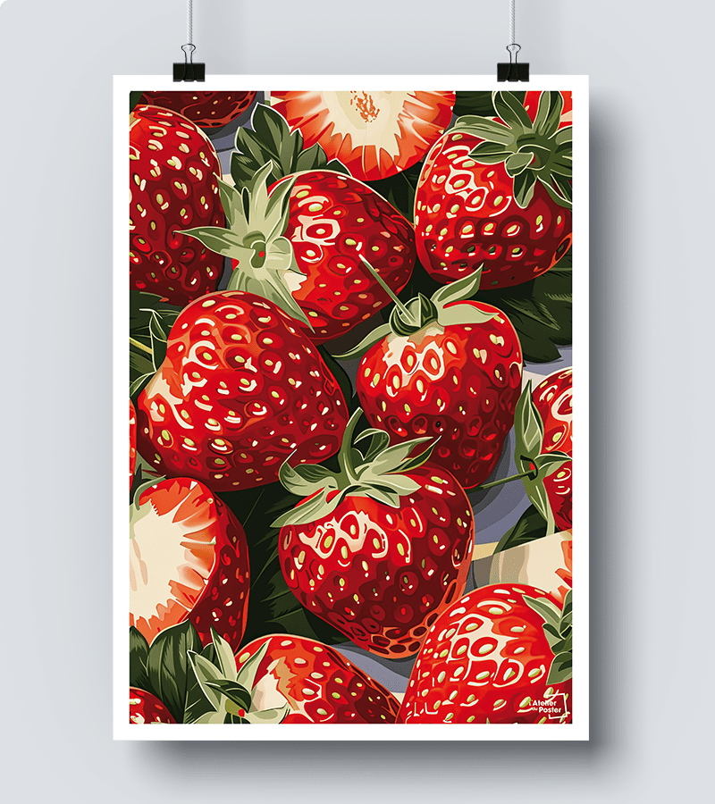 Affiche Fraises