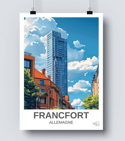 Affiche Francfort - Allemagne