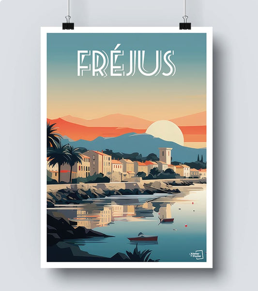 poster vintage Fréjus