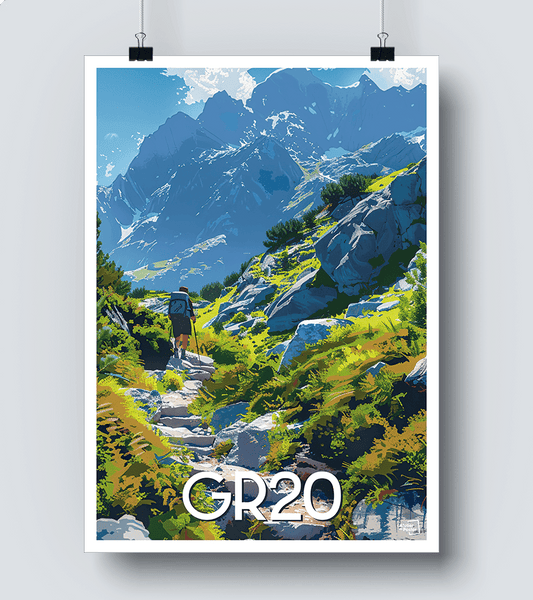 Affiche GR20 Corse