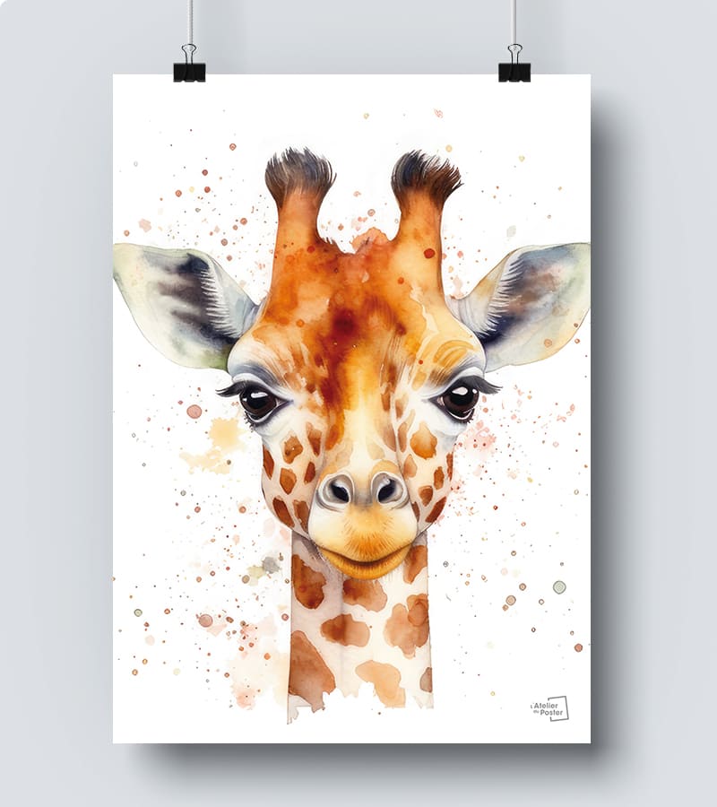 Affiche Girafe