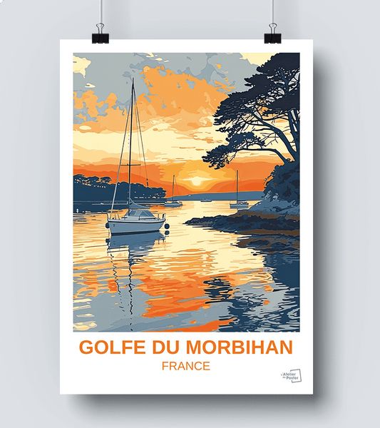 Affiche vintage Golfe du Morbihan