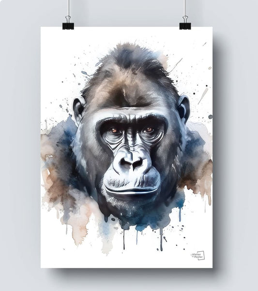 Affiche Gorille singe