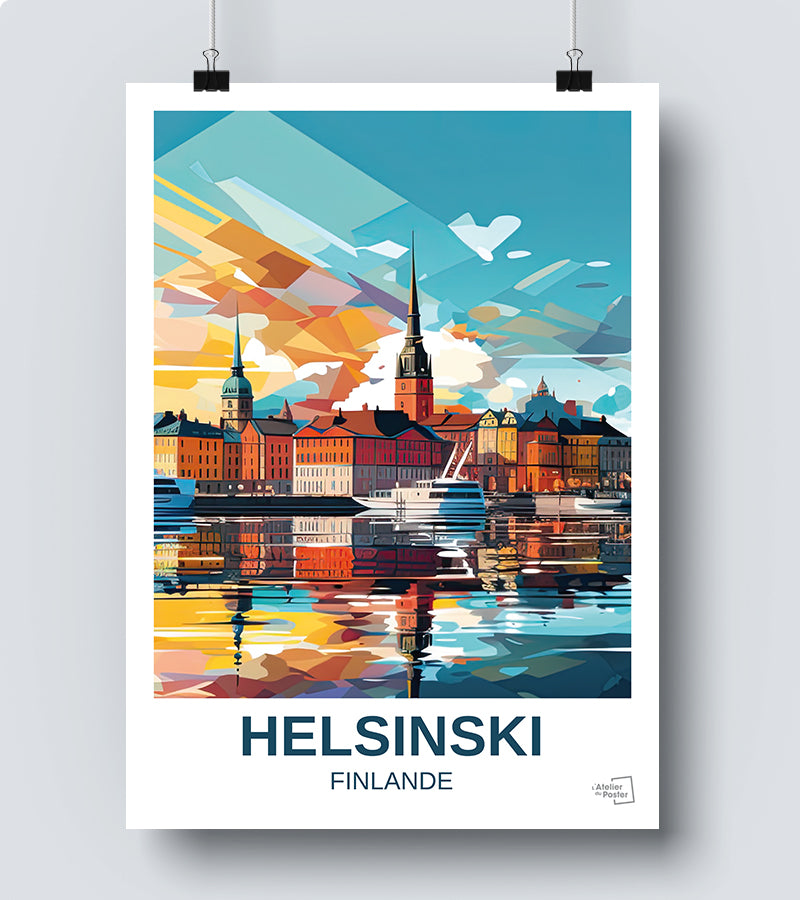 Affiche Helsinski - Finlande