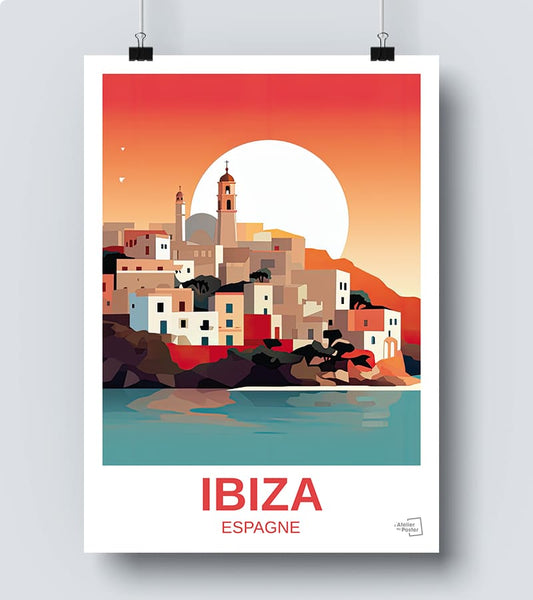 Affiche vintage ibiza