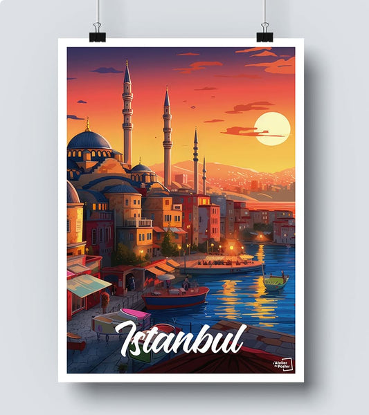 Poster vintage Istanbul