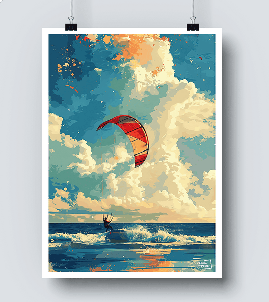 Affiche Kitesurf