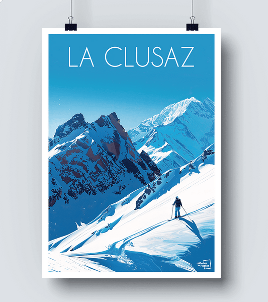 Affiche La Clusaz à Ski