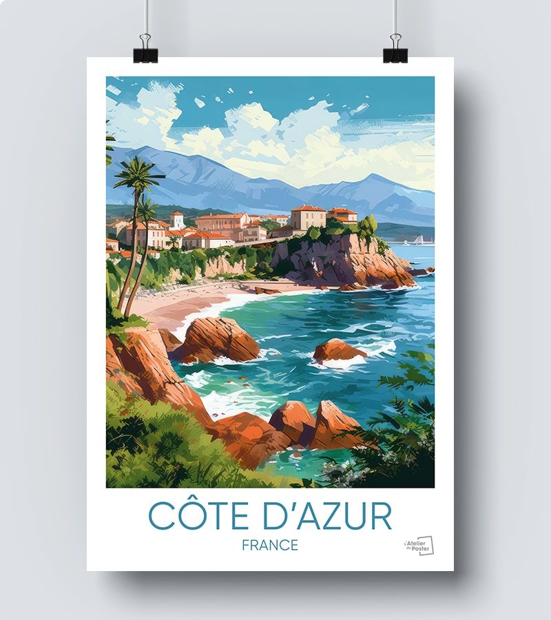 Affiche Cote d'Azur