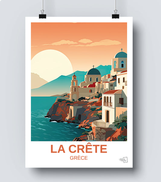 Affiche La Crête - Grèce