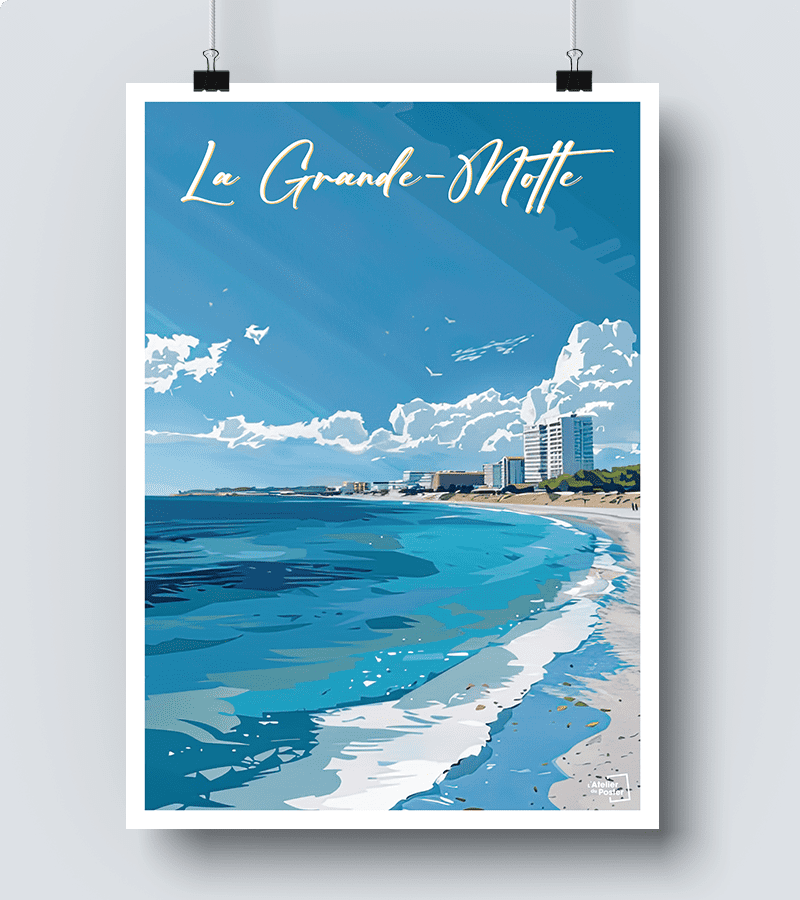 Affiche La Grande Motte L Atelier Du Poster Affiche La Grande Motte L Atelier Du Poster