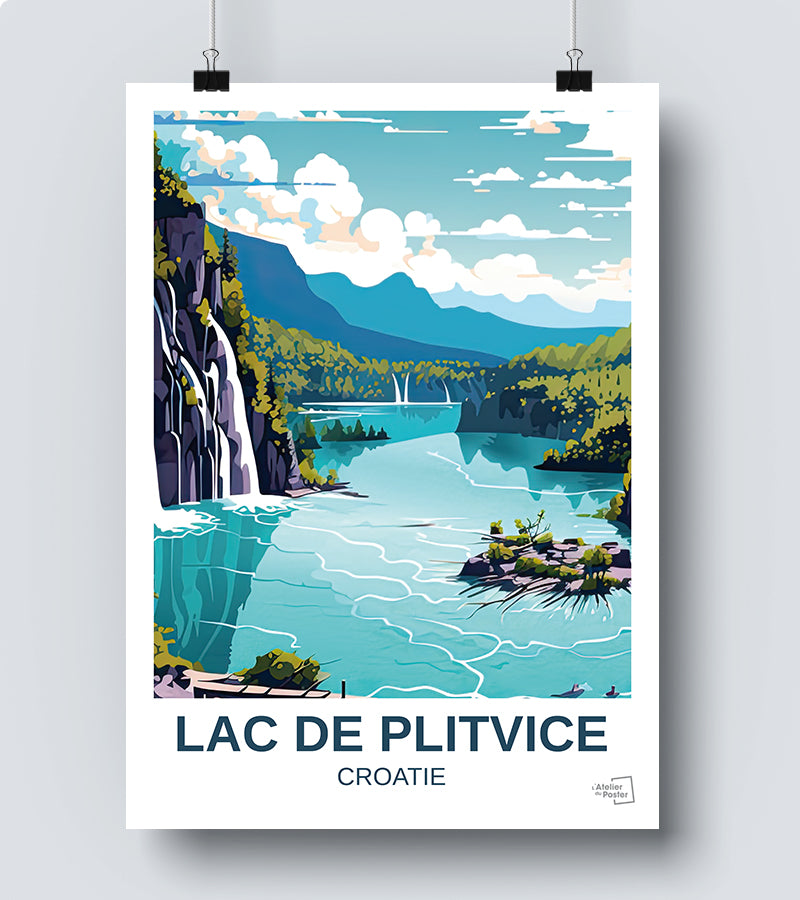 Affiche Lac de Plitvice