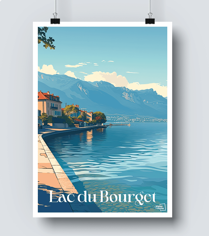 Affiche lac du bourget