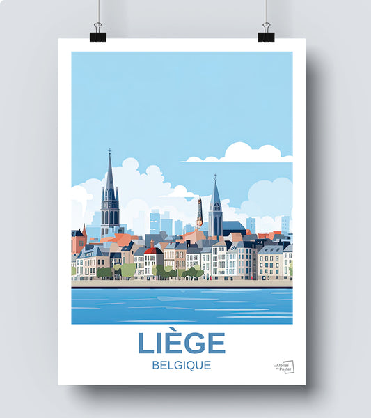 Affiche Liège - Belgique