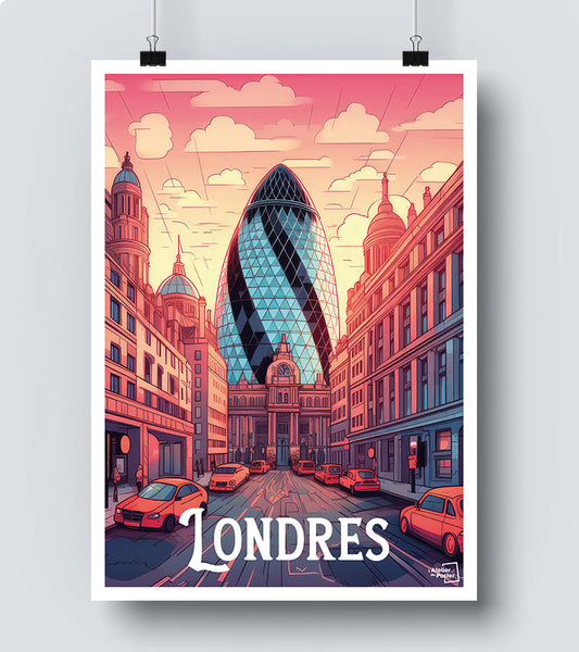 Poster Le Gherkin - Londres