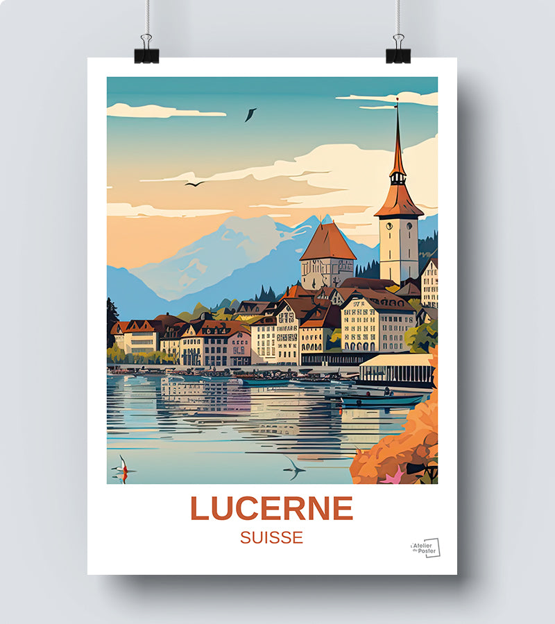 Affiche Lucerne - Suisse