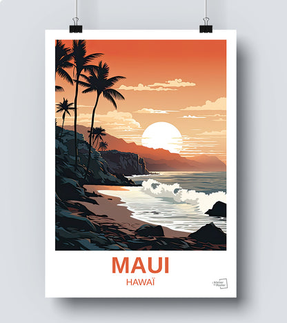 Affiche Maui - Hawai