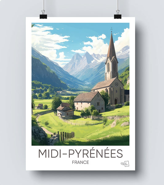 Affiche Midi Pyrénées