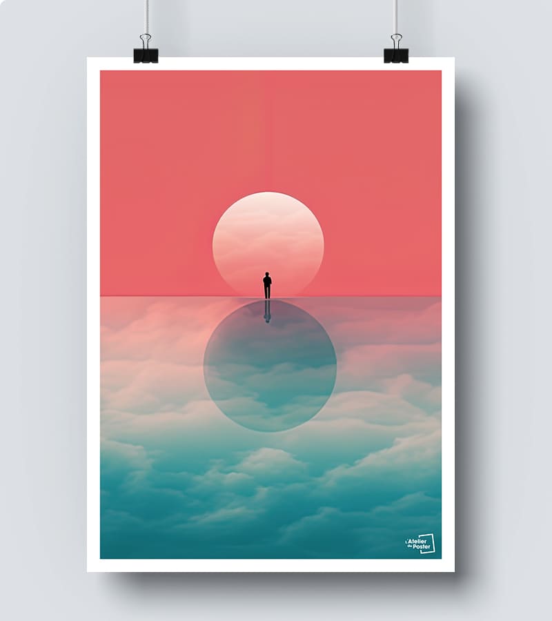 Affiche sunset form - Minimaliste