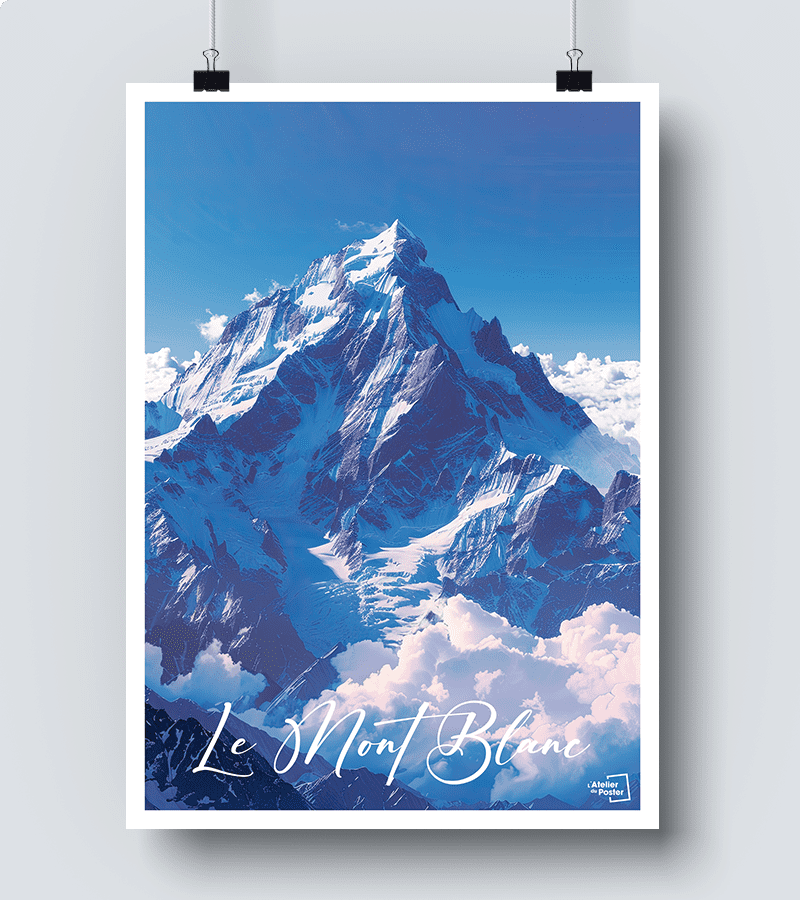 Affiche Montagne du Mont Blanc