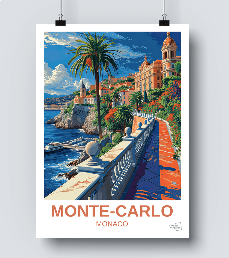 Affiche Monte-Carlo - Monaco