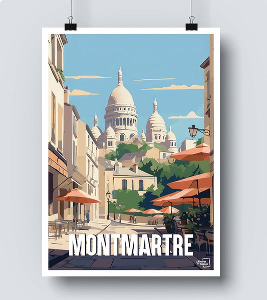 Affiche Vintage Montmartre