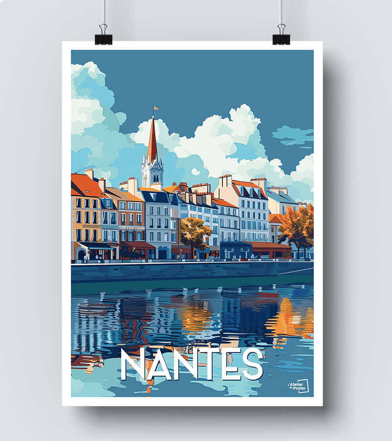 Affiche Vintage Nantes