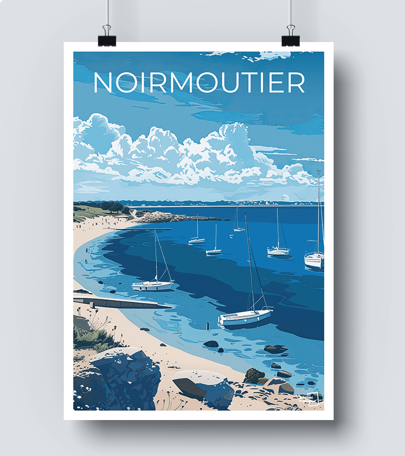 Affiche Vintage Ile de Noirmoutier
