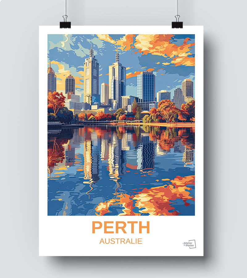 Perth Community Posters Affiche Perth - Australie – L'Atelier du Poster