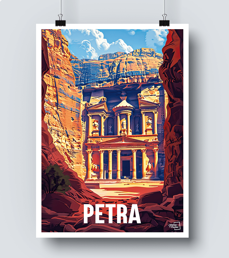 Affiche Petra - Jordanie