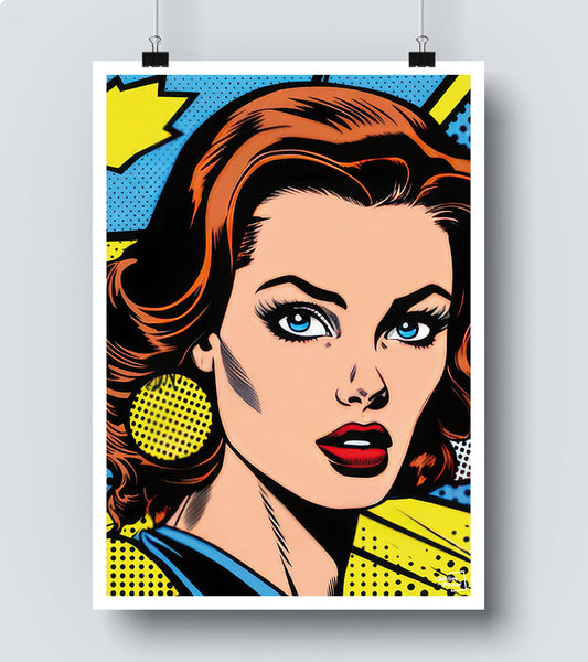 Affiche Femme Pop Art