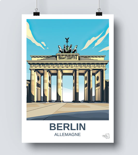 Affiche Porte de Brandebourg - Berlin