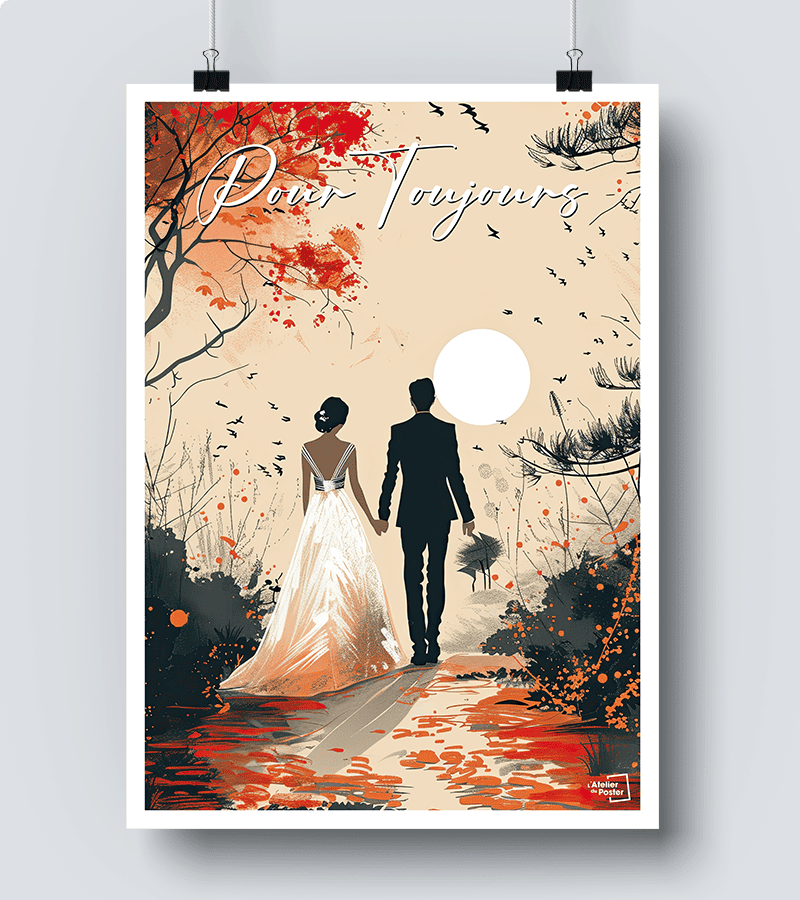 Affiche Mariage - Ensemble pour toujours