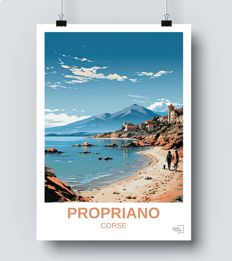 Affiche Propriano - Corse