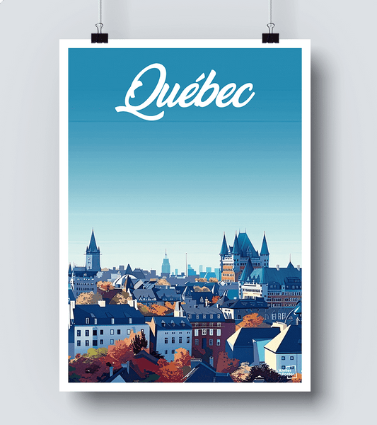 Affiche vintage Quebec