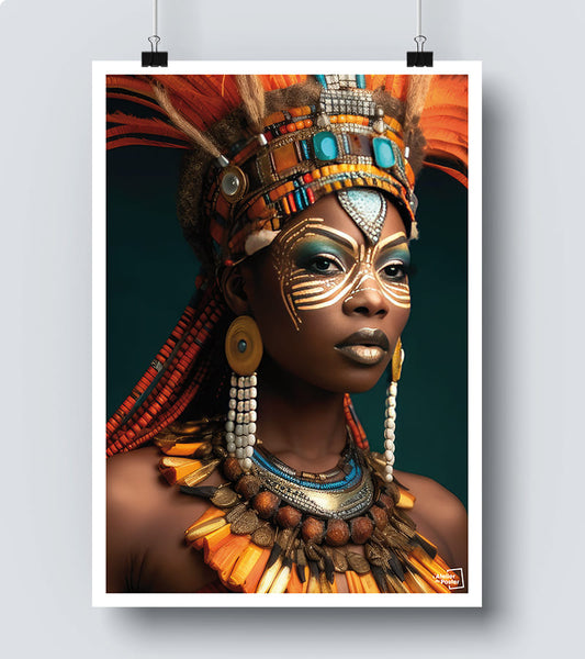 Affiche Tribu Africaine - Photographie