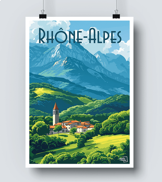 Affiche Département Rhône Alpes