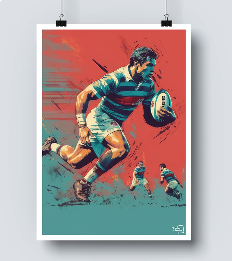 Affiche Rugby – L'Atelier du Poster