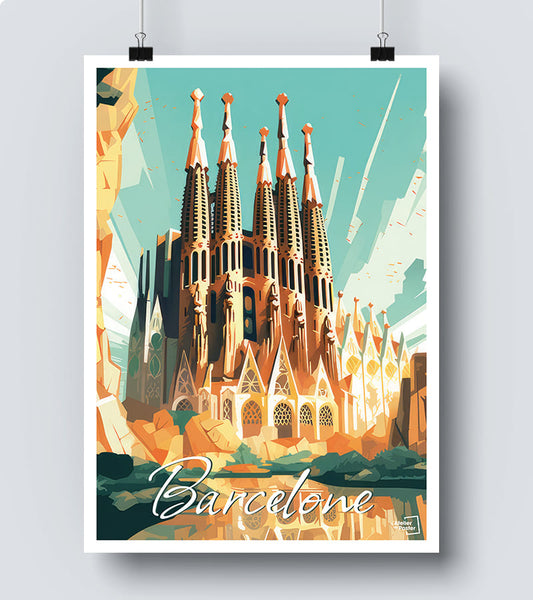 Affiche Vintage Barcelone
