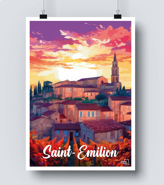 Affiche Saint emilion