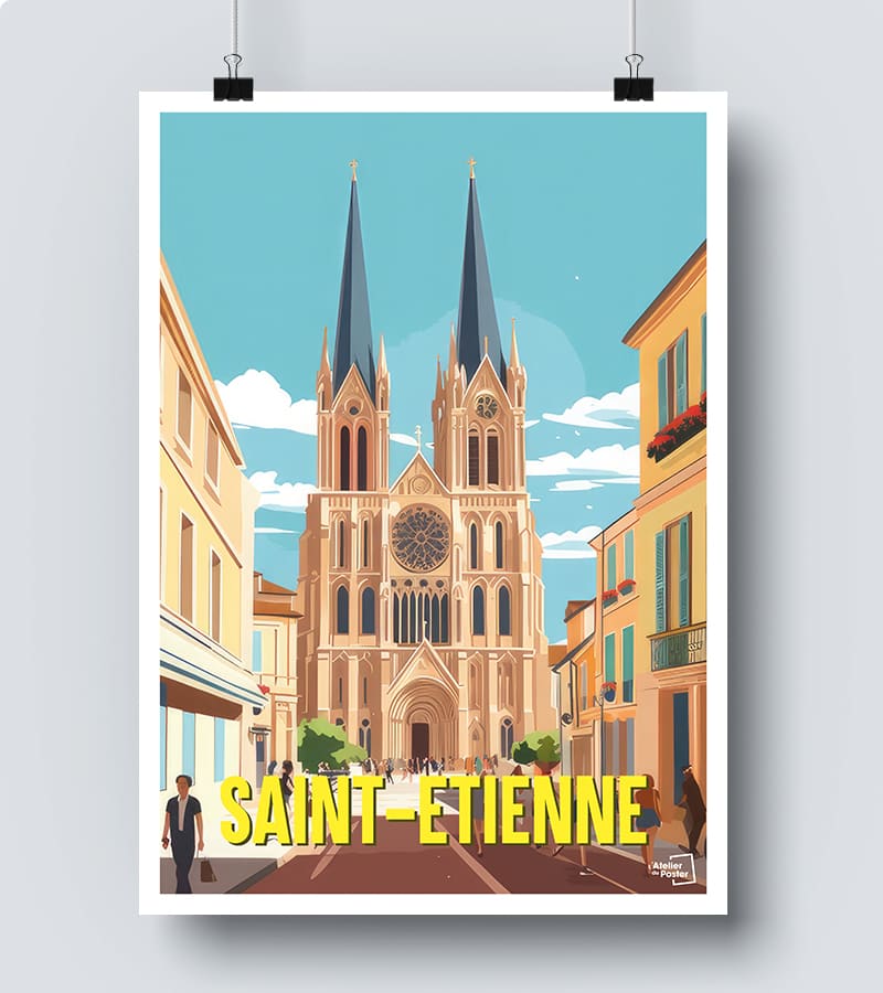 Affiche Saint-Etienne