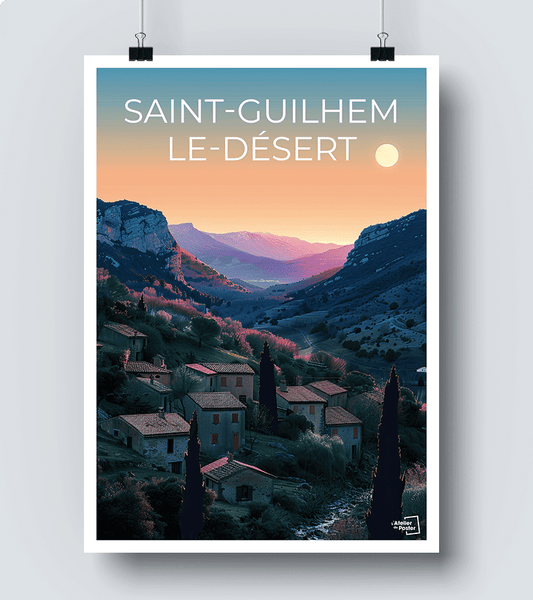 Affiche Saint Guilhem le desert