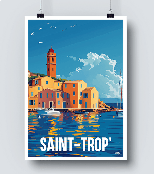 Affiche Saint Tropez