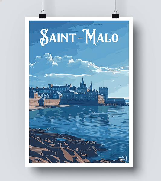 Affiche vintage St Malo