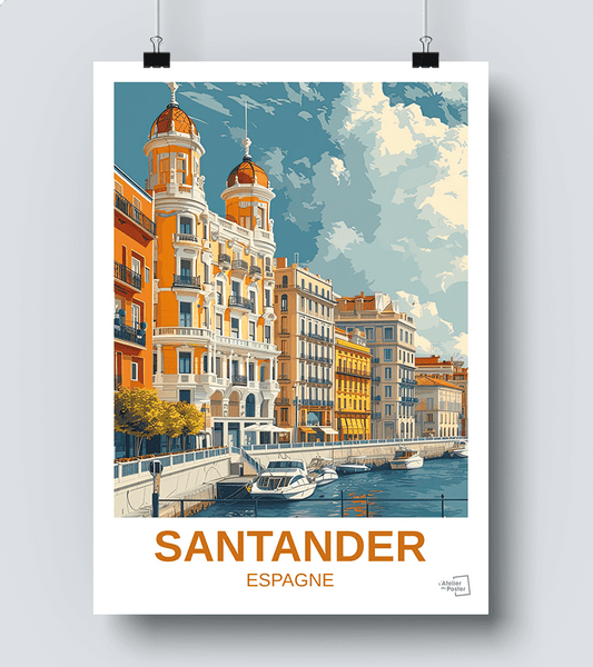 Affiche Santander - Espagne