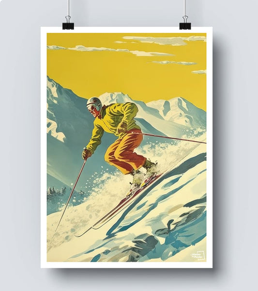 Affiche vintage Ski