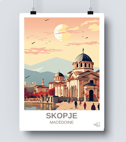 Affiche Skopje - Macédoine