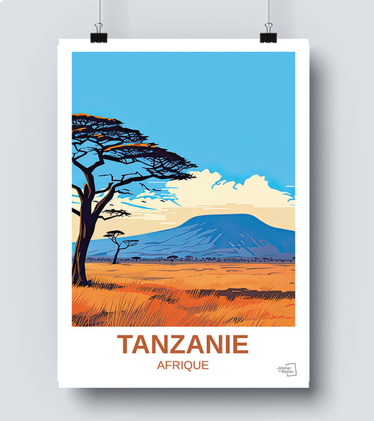 Affiche Tanzanie - Afrique